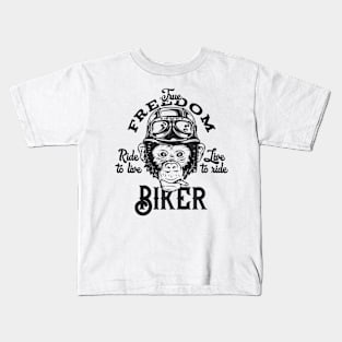 Ride To Live Freedom Biker Kids T-Shirt